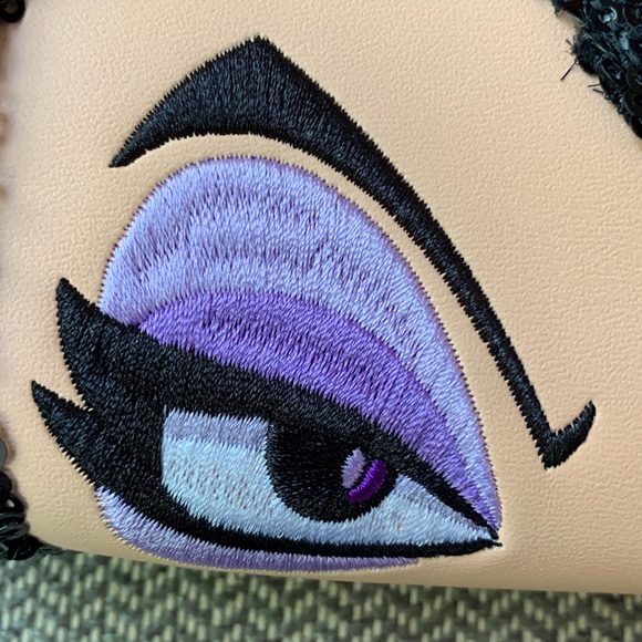 Loungefly Disney Snow White Evil Queen Sequin Cosplay Zip Around Wallet - Picture 9 of 16